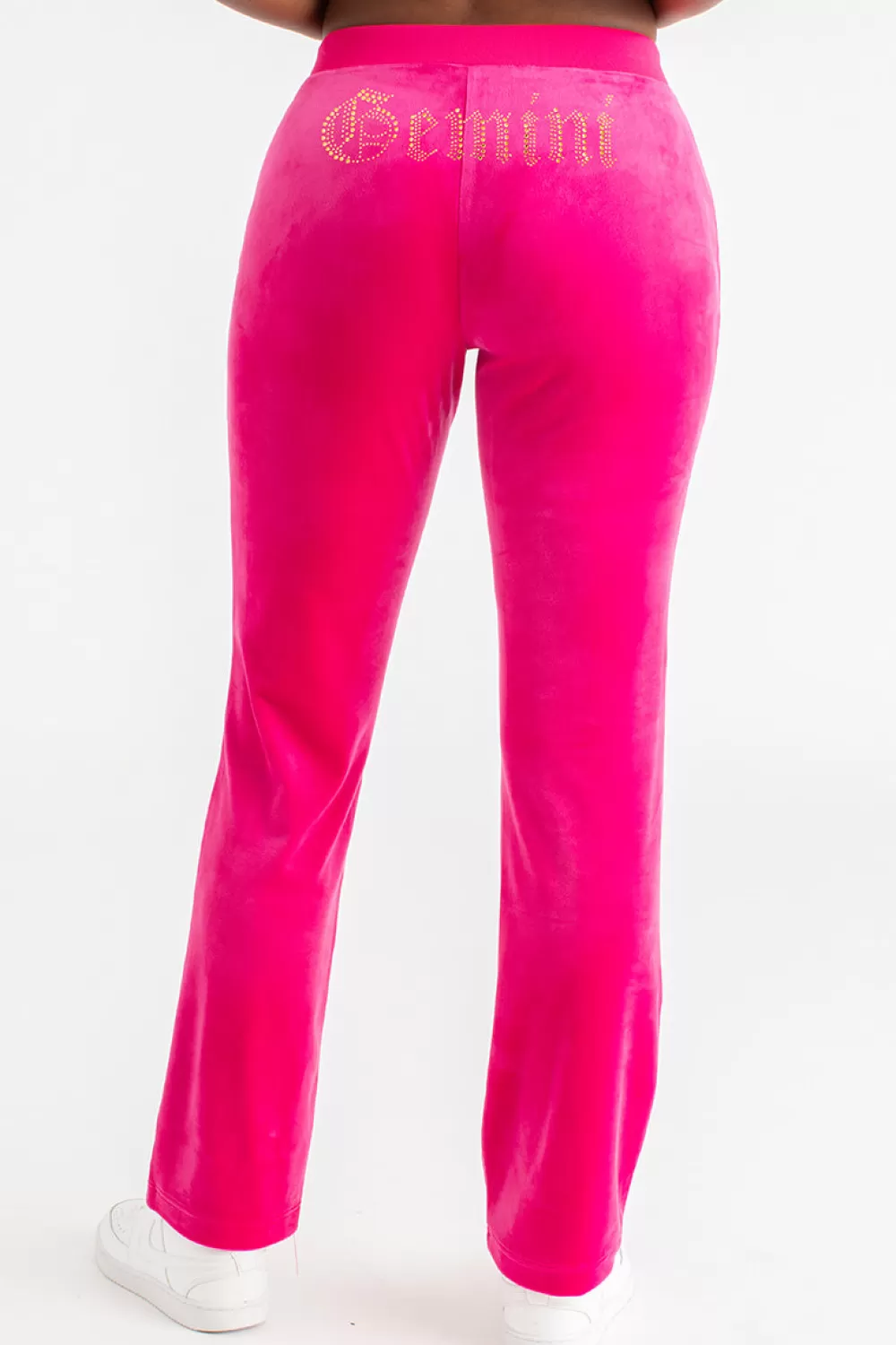 Juicy Couture Gemini^Gemini Big Bling Velour Track Pants Free Love