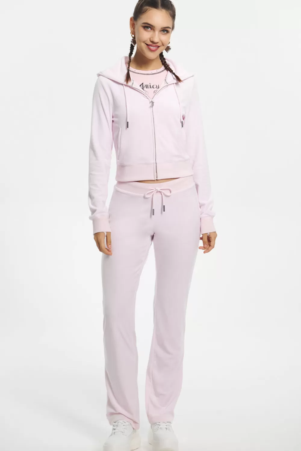 Juicy Couture Track Pants | Track Bottoms^Mixed Jewels Velour Track Pants Soft Glow