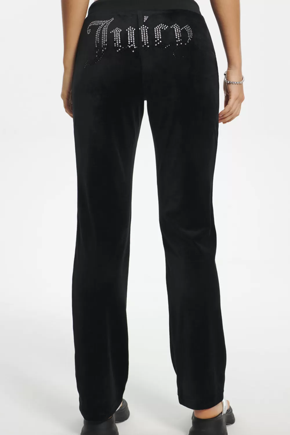 Juicy Couture Track Pants | Bling Sets^Ombre Big Bling Velour Track Pants Liquorice