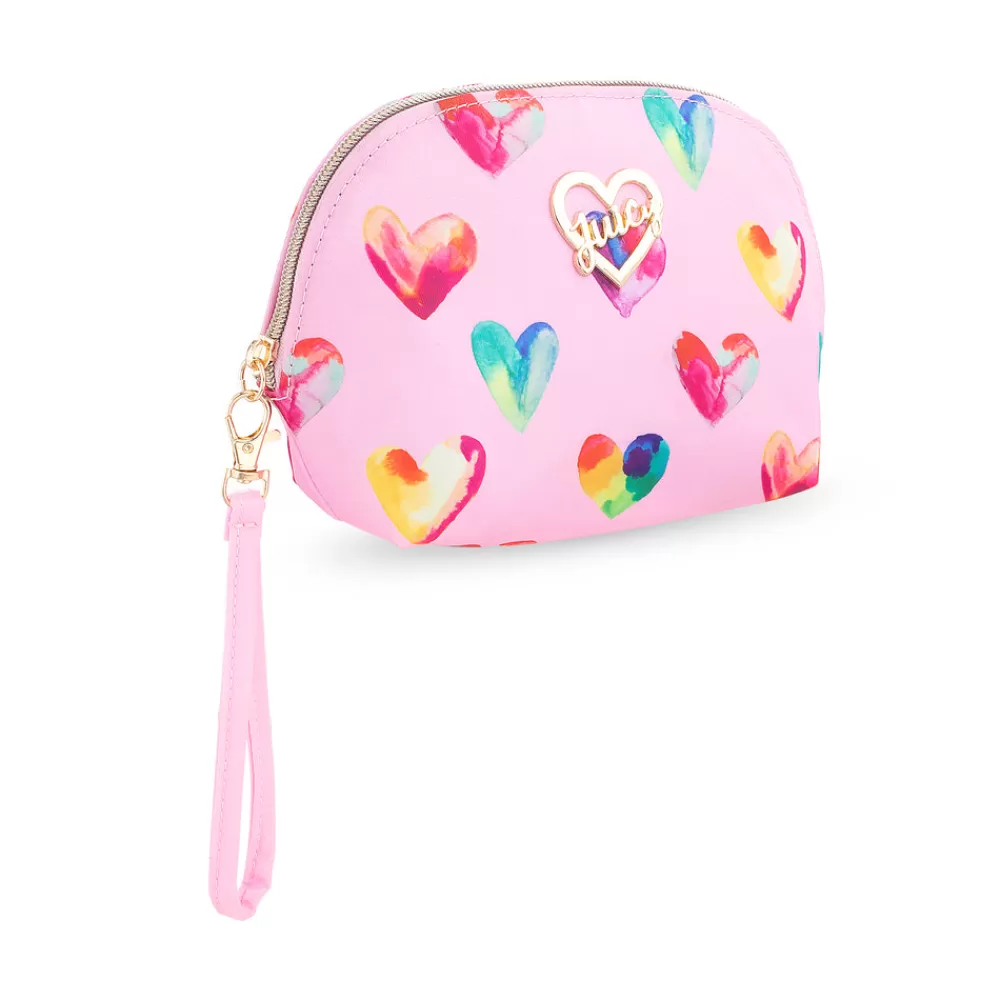 Juicy Couture Makeup Bags^Petite Makeup Wristlet Rainbow Hearts