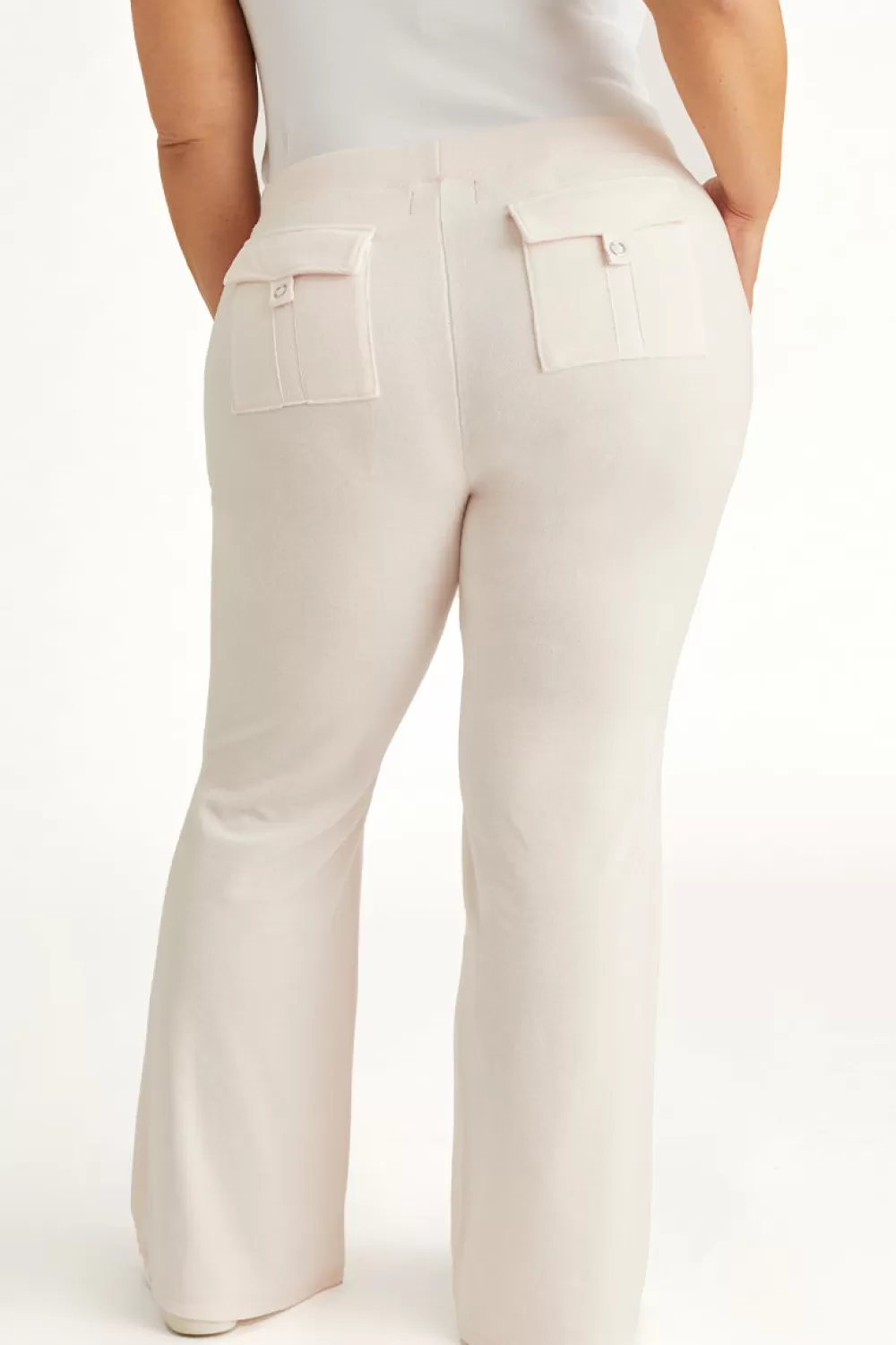 Juicy Couture Plus-Size | Track Pants^Plus-Size Hollywood Snap Pocket Cotton Velour Track Pants Soft Glow