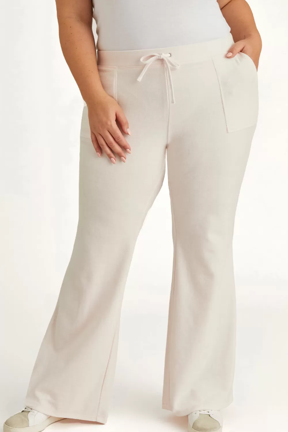 Juicy Couture Plus-Size | Track Pants^Plus-Size Hollywood Snap Pocket Cotton Velour Track Pants Soft Glow