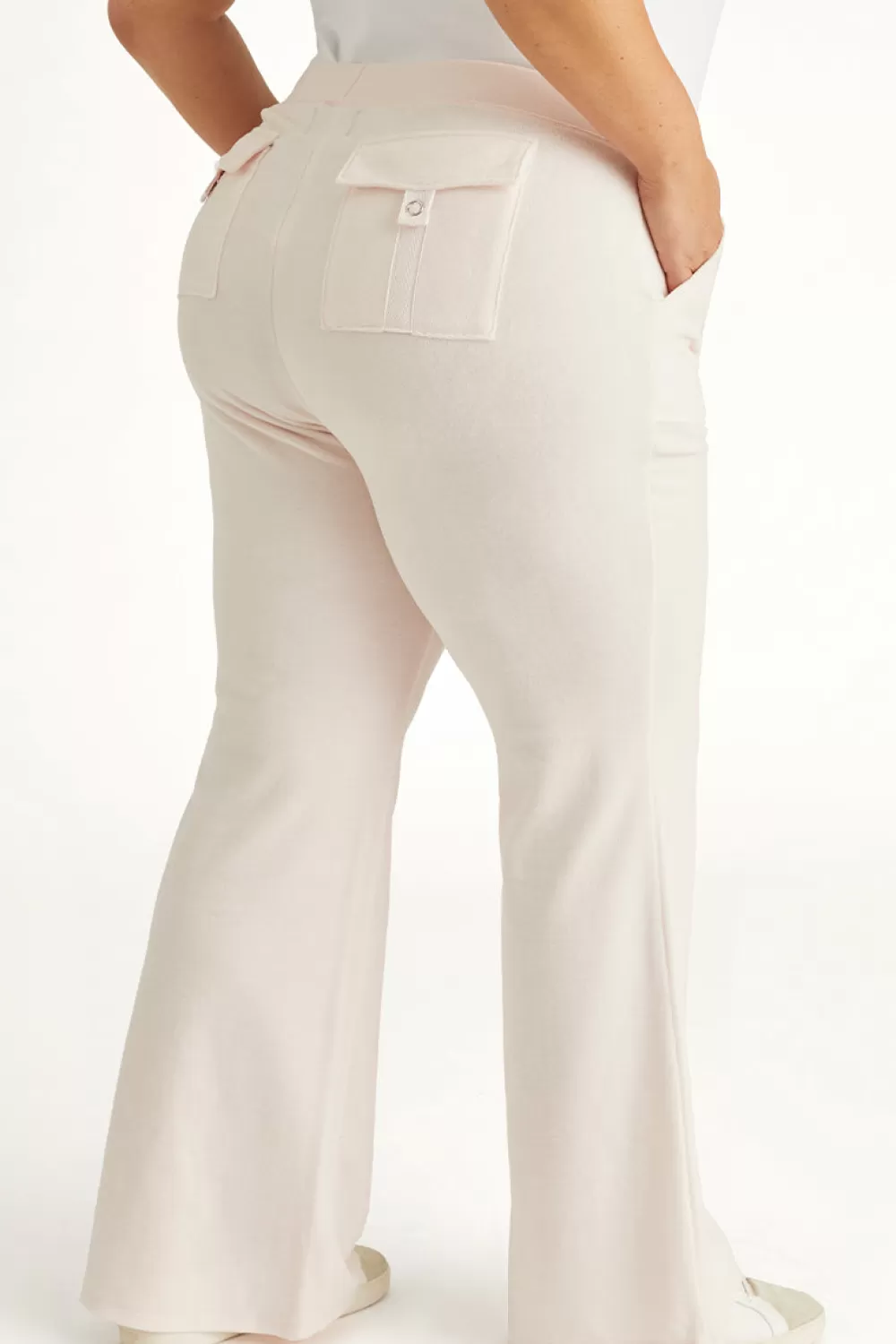 Juicy Couture Plus-Size | Track Pants^Plus-Size Hollywood Snap Pocket Cotton Velour Track Pants Soft Glow