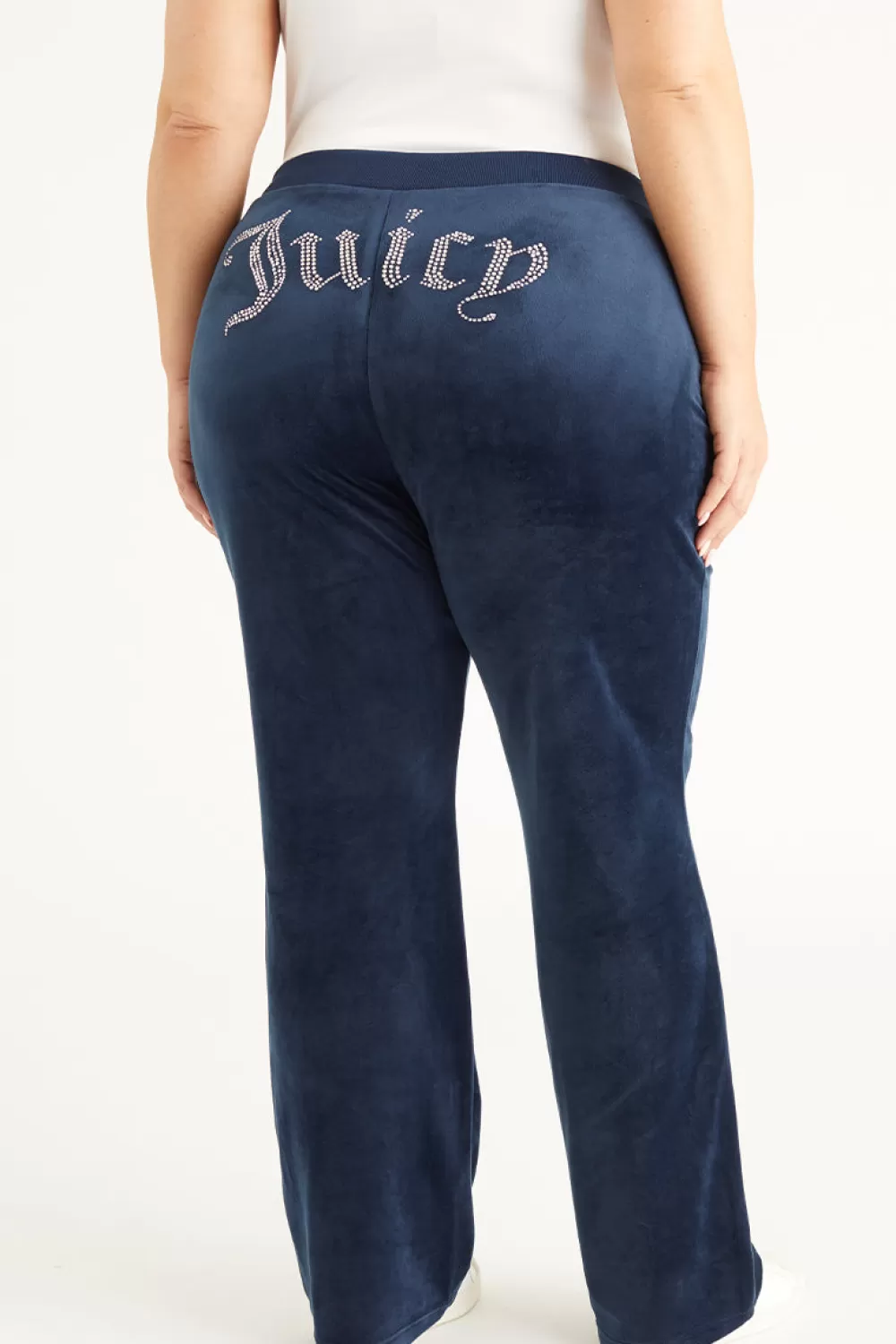 Juicy Couture Plus-Size | Track Pants^Plus-Size OG Big Bling Velour Track Pants Regal Blue