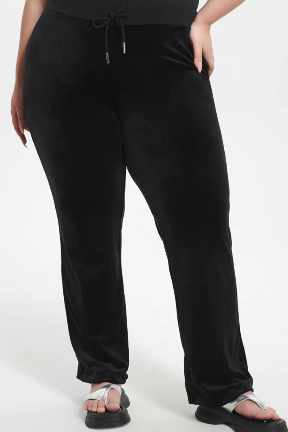 Juicy Couture Track Pants | Bling Sets^Plus-Size Ombre Big Bling Velour Track Pants Liquorice