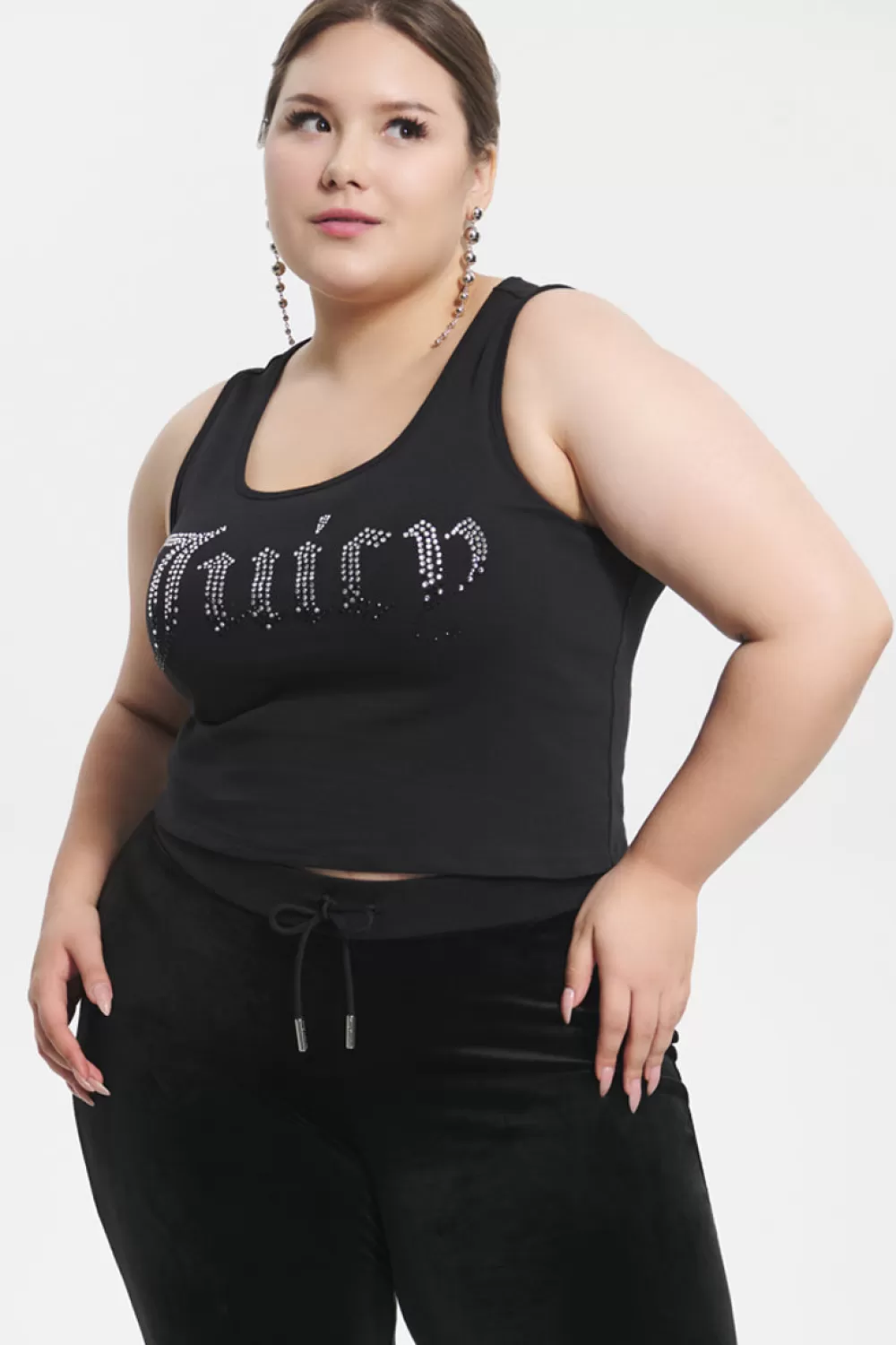 Juicy Couture Tees & Tops^Plus-Size Ombre Bling Tank Top Liquorice