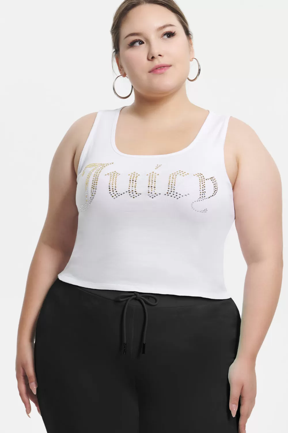 Juicy Couture Tees & Tops^Plus-Size Ombre Bling Tank Top White