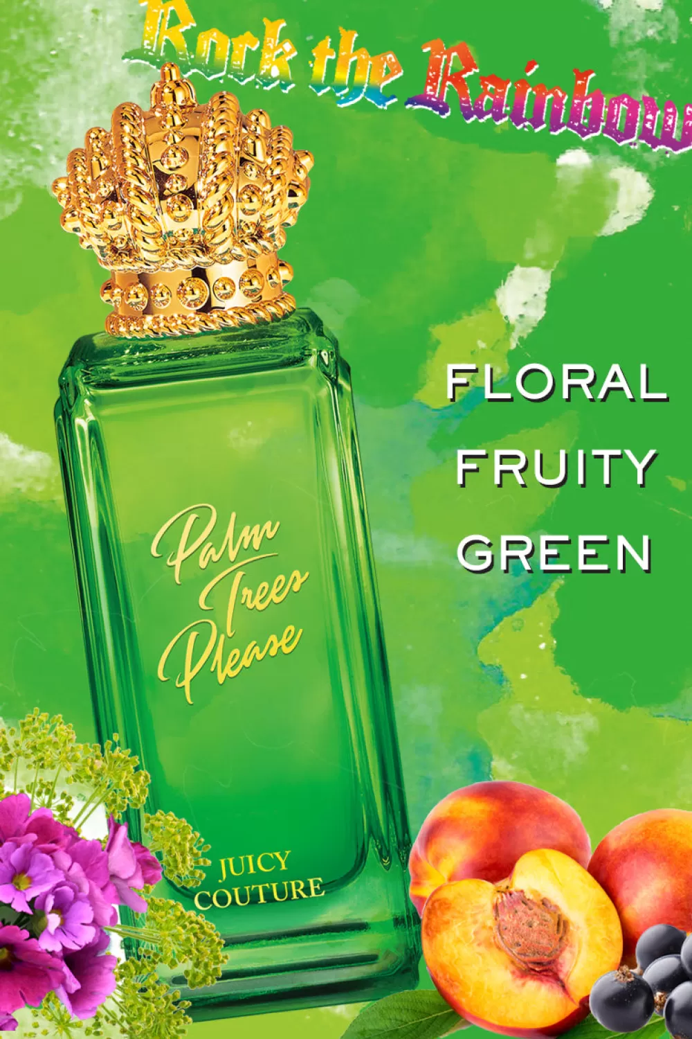 Juicy Couture Perfume^Rock the Rainbow Palm Trees Please Eau de Toilette Spray 2.5 oz