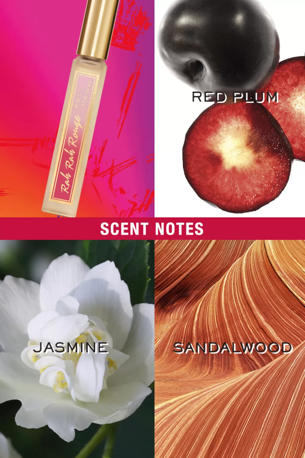 Juicy Couture Rollerballs & Travel Size | Perfume^Rock the Rainbow Rah Rah Rouge Eau de Toilette Rollerball 0.33 oz