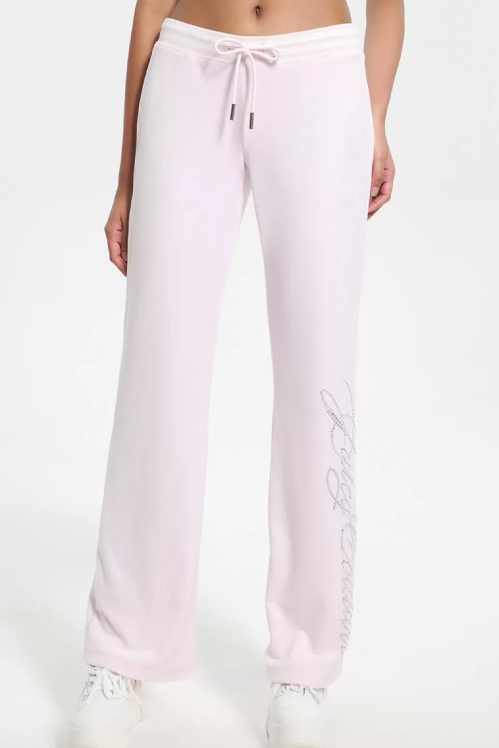 Juicy Couture Track Pants | Bling Sets^Script Bling Velour Track Pants Soft Glow